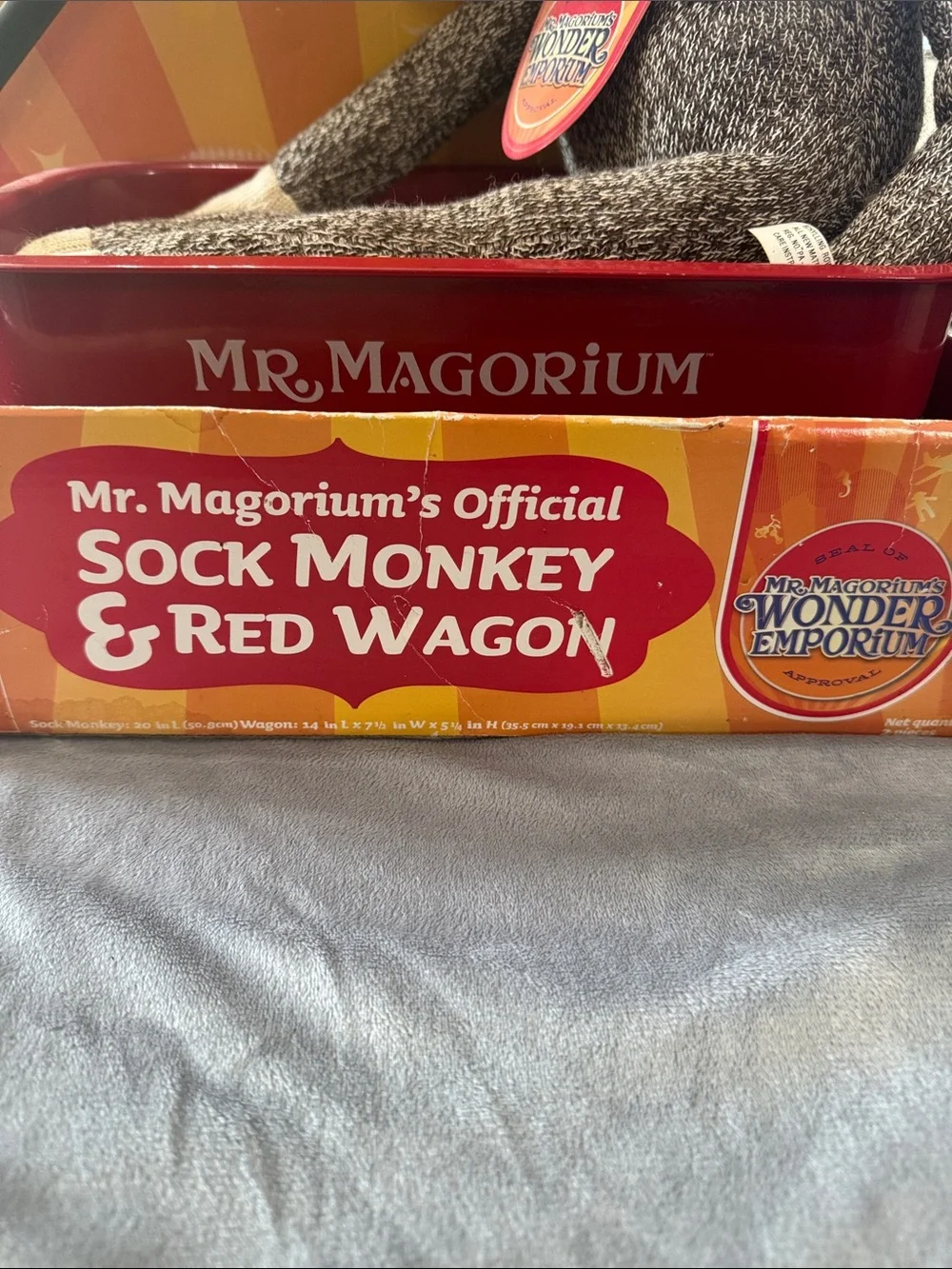 Mr. Magorium's‎ Wonder Emporium Sock Monkey Red Wagon Rare In Original Box Toys